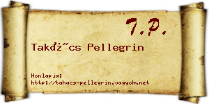 Takács Pellegrin névjegykártya